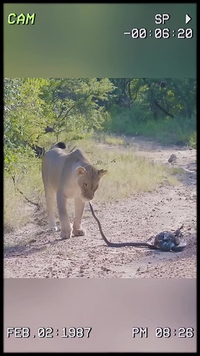 The lions was bitten by a black mamba - and the outcome… #wildanimals #animals #foryou