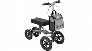 Altus Bariatric Knee Scooter Walker Foldable All-Terrain Pneumatic Tires - Titanium | Harvey Norman