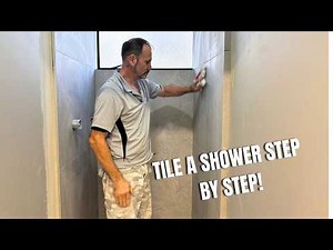 HOW TO Tile A Shower For Beginners *TIPS AND TRICKS* (MY DAILY JOBS)