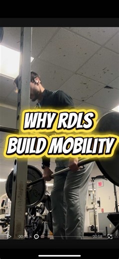 Mobility isn't just stretching. It's strength at length. ✔️ The RDL teaches your hamstrings how to own long positions under load - safely, progressively, and intentionally. Train the hinge. Respect the range. Build resilience. Setup & Execution Cues: ☑️ Start with your feet about hip-width apart and a soft bend in the knees. ☑️ Set an upright chest and tall posture, with the shoulder blades lightly retracted and depressed. ☑️ From there, brace the core, hinge at the hips-slowly reaching the hips