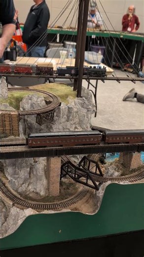 Mixed HO Scale train action