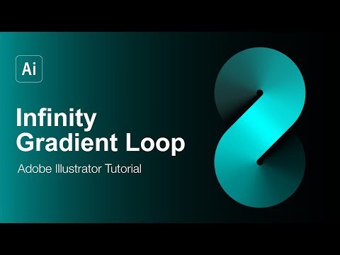 Infinity Gradient Loop - Adobe Illustration Tutorial #tutorial #adobeillustrator #infinity #gradient