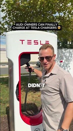 Yep that is right, you can now charge your Audi EV at Tesla Superchargers!