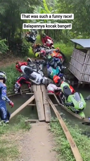That was such a funny race Balapannya kocak banget #balap #lucu