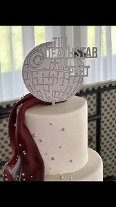 Their dream wedding cake. Are you a huge Star Wars fan planning a wedding or birthday celebration? This can be your cake. We can customize colors to match your event. The perfect grooms cake too. #sweetconfectionscakes #weddingcakesofinstagram #weddingcakesharrisburg #customweddingcakes #weddingcakescentralpa | Sweet Confections Cakes