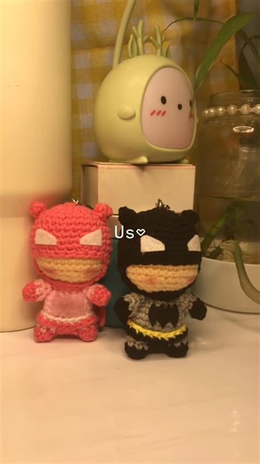 Crochet Bell 🛎 on Instagram: "Matching batman keychains this valentines ?😜 Made for a customer💕 DM to get yours now ✨ #valentinesgift #batman #gift #handmade #keychains"
