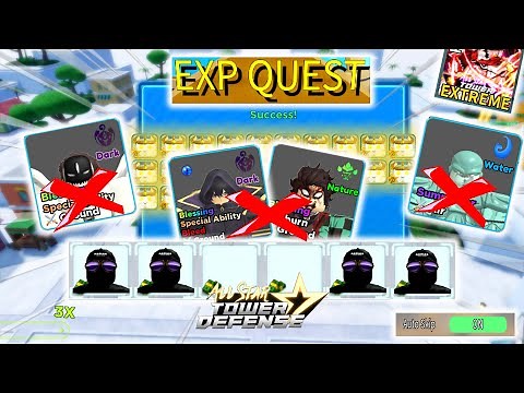 New META in EXP Ticket Raid Extreme (4 Units) | Full Auto Solo Gameplay | All Star Tower Defense