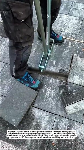 Paver Extractor Tools Make Block Removal Faster with Heavy-Duty Manual Lifting System