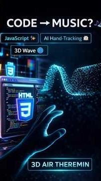 I built a 3D Air Theremin with Code! 🎹✨ #Shorts #coding #html #css #javascript #coding