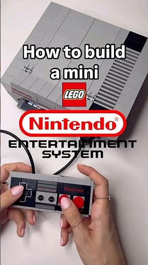 How to build a mini Nintendo Entertainment System console out of LEGO! 🎮 #legomoc #legonintendo