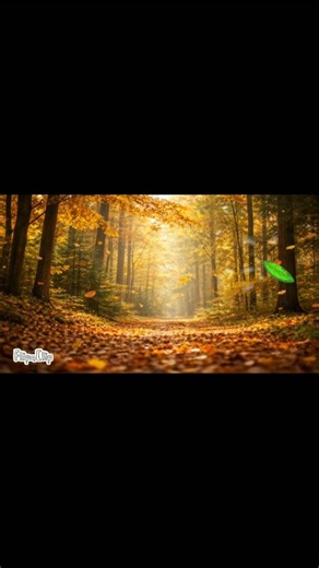 Beautiful Falling Leaf in Forest 🍂 Animation