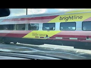 Brightline Train Through Downtown Stuart Florida