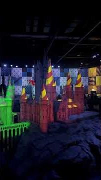 Quidditch Match display on Hogwarts Castle at Warner Bros Studio Tour London