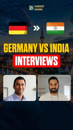 Sandeep Khaira | Find a Job Abroad on Instagram: "How the interviews are different from interviews what you have in Indian companies or UAE companies or any other Asian countries, how the interviews are different. What are the expectations, which are different than the what you used to attend in India? The major difference is it takes a lot of time. The response that we generally receive in India, it's pretty quick. You can call recruiters but here in Germany you have to have patience. You have 