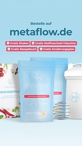 🍹 Leckere Abnehm-Wunder – mal herzhaft, mal süß? Probier die Stoffwechsel-Shakes von MetaFlow! Einfach 3 Tage die Woche deine Mahlzeiten durch leckere Shakes ersetzen… … und an 4 Tagen ALLES essen, was du willst – und trotzdem abnehmen. ✅ Garantiert: Ohne Hungern. Ohne Kalorienzählen. Ohne Diät. Lust es zu probieren und leichter als je zuvor abzunehmen? Leg los und sicher dir JETZT beim Abnehmen mit MetaFlow-Shakes jetzt 54 % Rabatt auf den Probiermonat. Dein Starter-Set für Abnehm-Erfolge in e