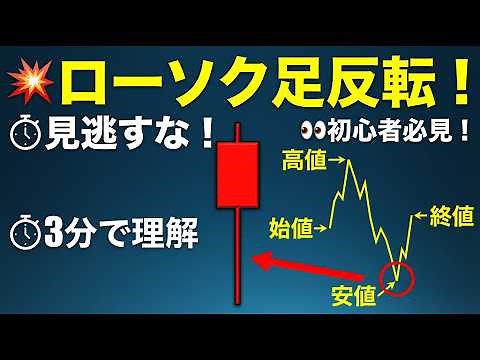 【3分でわかる】ゼロから学ぶローソク足｜初心者がまず覚える基本パターン#日本株 #ローソク足#ローソク足の見方 #株初心者 #初心者必見