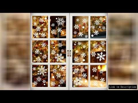 36pcs/lot White Snowflake Christmas Wall Stickers Glass Window Sticker Christmas Decorations for Hom