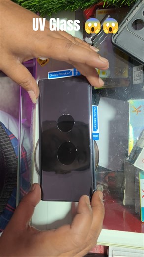 UV GLASS!!Curve Display screen protector!!#smartphone #uvprotection #uvglass #tech #gadgets #shots
