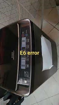 E6 error code on von hotpoint washing machine #short #viral
