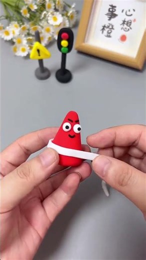 #Knowledge Seed Project Clay Patrick Star Triangle Stack: How It's Made! #Clay Crafts #shortvideo