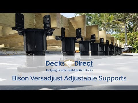 Versadjust Adjustable Deck Supports by Bison