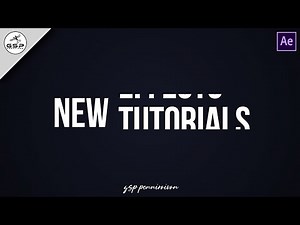 Text Shifting After Effects | Text Animations | After Effects Tutorial | No Plugins | GSP Creations