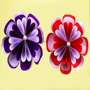 70K views · 1.6K reactions | To Make Beautiful Flower Paper Crafts from Colorful Paper its Easy to Make try at Home | Bright Art and Crafts | Facebook