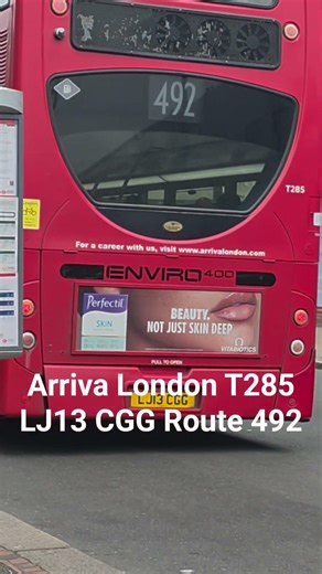 Arriva London T285 LJ13 CGG Route 492 #busspotting #busvlogs #fortheloveofbuses