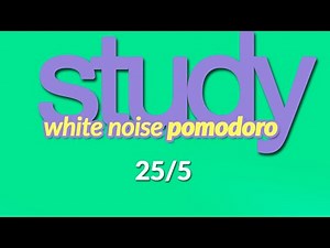 STUDY BETTER!! 🎯 White NOISE POMODORO timer 👩‍🎓👨‍🎓(2h / 25 min interval / 5 min break)