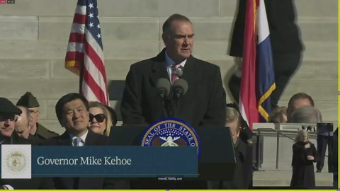 Missouri Governor Mike Kehoe delivers inauguration speech
