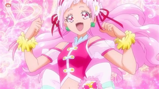 PRECURE Official on Instagram: "Hooray, Hooray! 🌸 Precure Transformation Spotlight: Cure Yell! 📣💖✨ Share if her transformation made you want to cheer along! (via Hug! Pretty Cure)"
