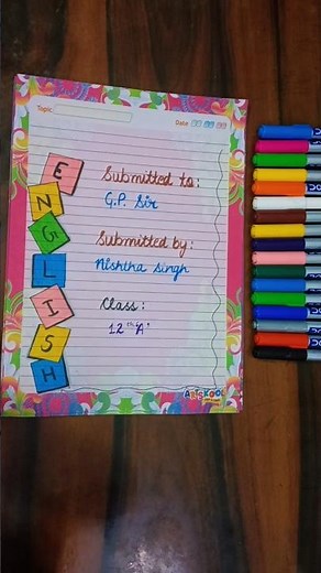 English project file 2026📝|The Last Lesson #project #class12 #file