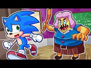 🏃 ESCAPE SCARY SCHOOL! [CREEPY OBBY] | Sonic Plays Roblox Mega School Escape