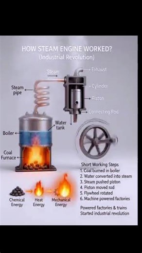 How steam engine 🚂 works??