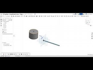 Long Break and Section Views in Onshape Drawing