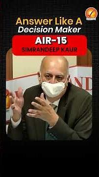 UPSC CSE 2025 AIR 15 SIMRANDEEP KAUR Why Farmers Don’t Shift from Wheat & Paddy? | Vajiram and Ravi