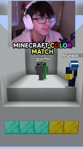 Minecraft Color Match Challenge with Cheap Pickle