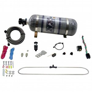 Nitrous Express Universal AM N-Tercooler Spray Ring Nitrous System; Remote Mount Solenoid; 12 lb. Carbon Bottle 20000R-12 (Universal; Some Adaptation May Be Required) - Free Shipping