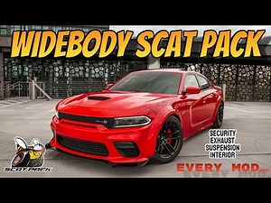 EVERY MOD ON MY DODGE CHARGER SCAT PACK WIDEBODY AND WHERE I GOT IT FROM