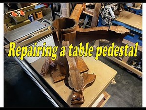 Repairing a table pedestal