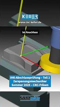 Prüfungswerkstück im Fräsen (Abschlussprüfung Zerspanungsmechaniker, Sommer 2025) #cncfräsen #cnc