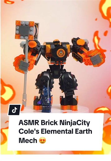 ASMR Brick NinjaCity: Cole's Elemental Earth Mech