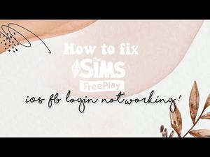 how to fix SIMS FREEPLAY iOS FACEBOOK LOGIN NOT WORKING (enable tracking popup) II sunflower sims