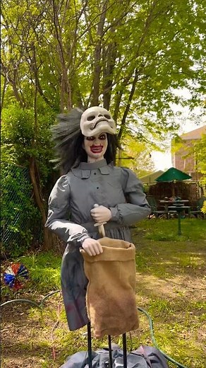 Spirit Halloween jump scare fail! Trixie does it again! Funny Halloween animatronic 2026. #shorts