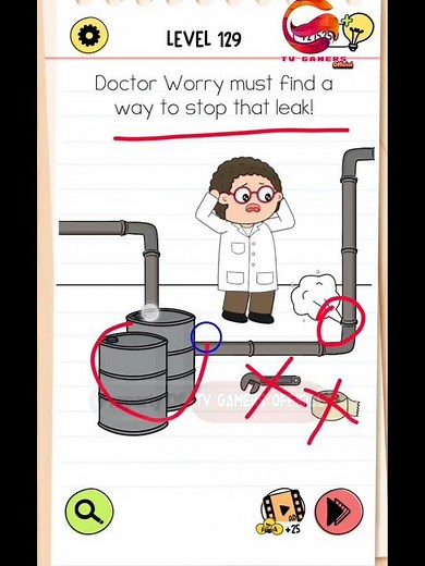 Game Brain Test 4 Level 129 Walkthrough