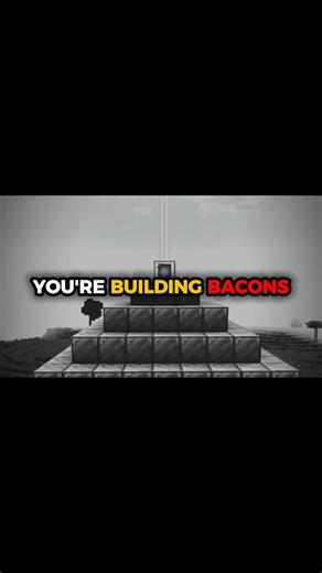 YOU'RE USING BACONS.. CORRECTLY?! #minecraft #shorts