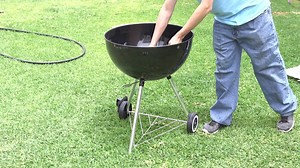 Between sauce splatter, burger grease & leftover chunks of charred food, keeping a charcoal grill clean can be a challenge. Follow these simple steps to help get it prepped for BBQ season: https://simplegreen.com/cleaning-tips/rooms/outdoors/charcoal-grill/ | Simple Green