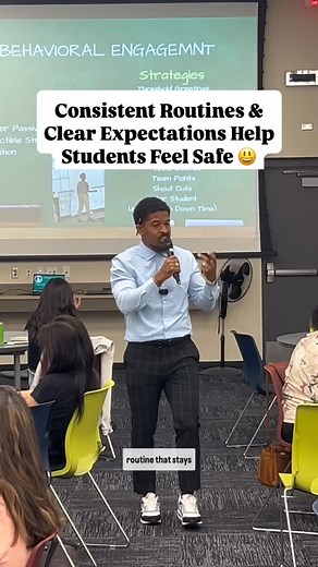Young Black Scholar | Teaching Tip 💡 Consistent Routines & Clear Expectations Help Students Feel Safe 😃 When students feel safe that’s when the magic happens!... | Instagram