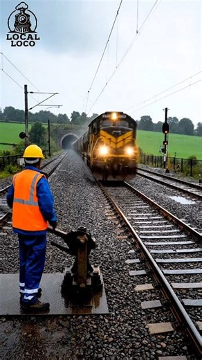 Rainy Day Manual Track Switching at a Realistic Hillside Railway Junction | Local Loco