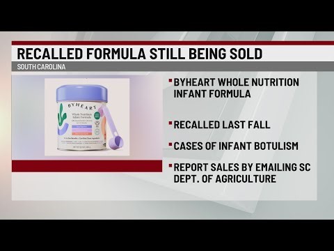 Alert: Recalled baby formular still being sold in SC